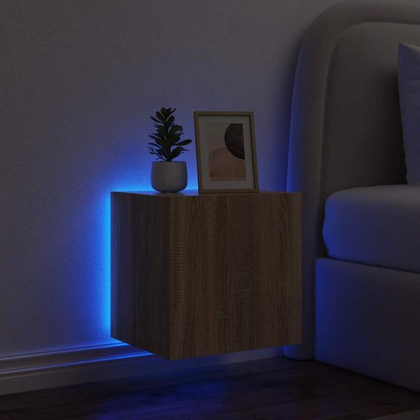 TV-Wandschrank Sonoma-Eiche mit LED