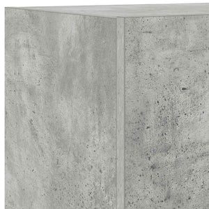 TV-Wandschränke mit LED, 2er Set, Betongrau