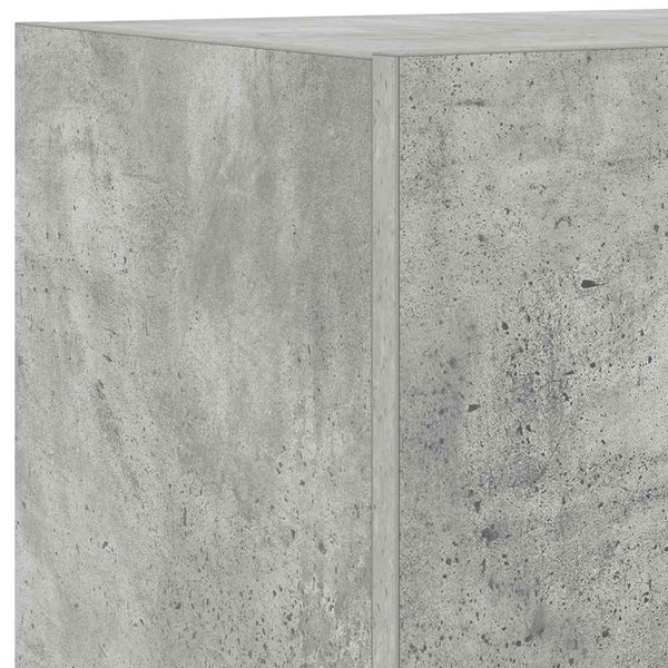 TV-Wandschränke mit LED, 2er Set, Betongrau