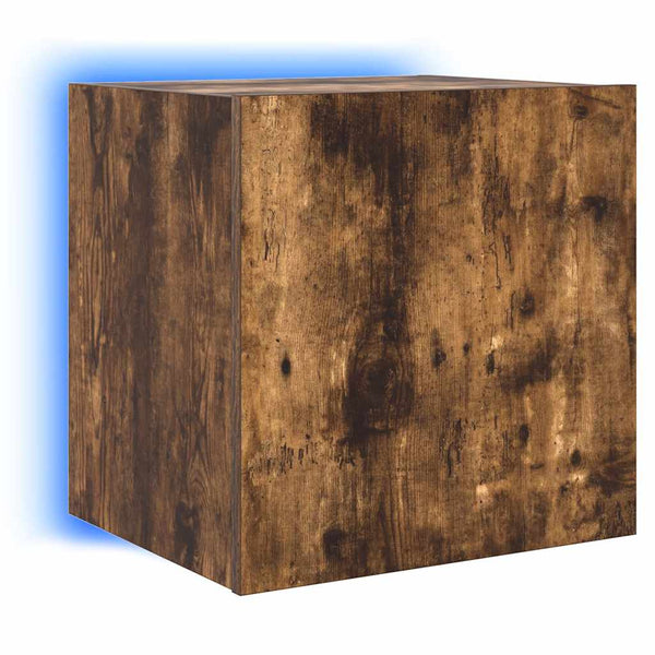 TV-Wandschrank Räuchereiche mit LED