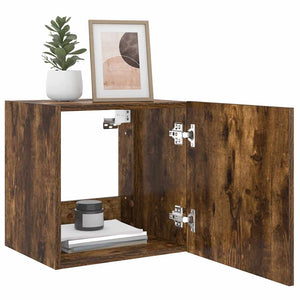 TV-Wandschrank Räuchereiche mit LED