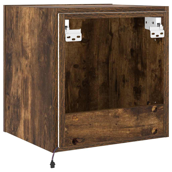 TV-Wandschrank Räuchereiche mit LED