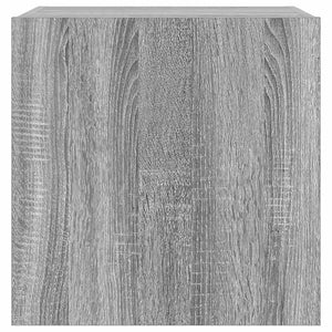 TV-Wandschrank mit LED Grau Sonoma