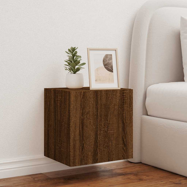 TV-Wandschrank mit LED Eichenoptik