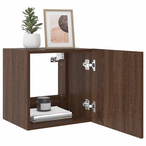 TV-Wandschrank mit LED Eichenoptik
