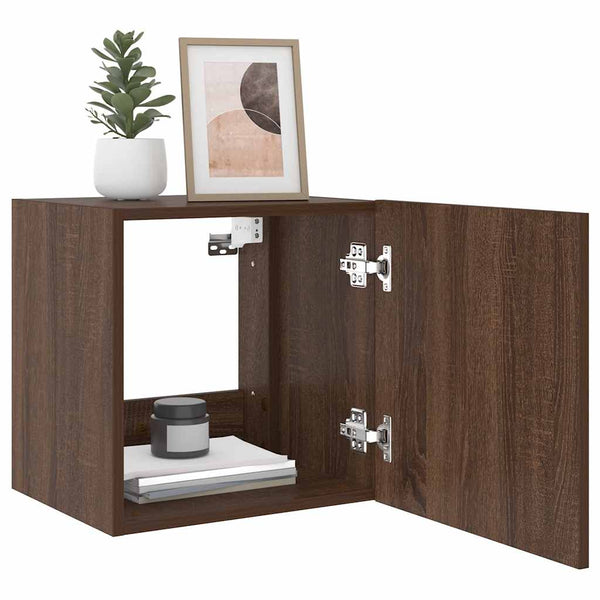 TV-Wandschrank mit LED Eichenoptik