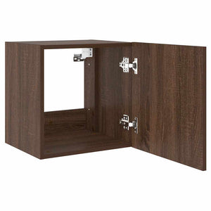 TV-Wandschrank mit LED Eichenoptik