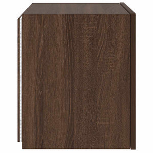 TV-Wandschrank mit LED Eichenoptik