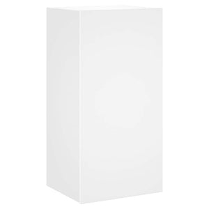 Weißer TV-Wandschrank mit LED-Beleuchtung