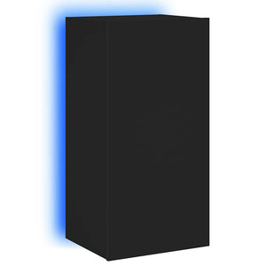 TV-Wandschrank Schwarz mit LED
