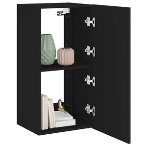TV-Wandschrank Schwarz mit LED