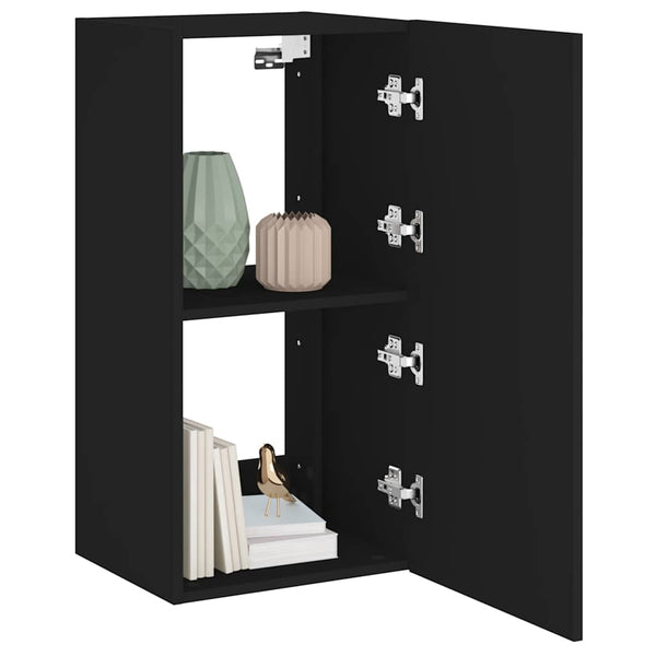 TV-Wandschrank Schwarz mit LED