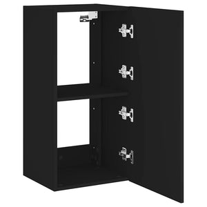 TV-Wandschrank Schwarz mit LED