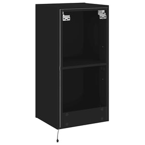 TV-Wandschrank Schwarz mit LED