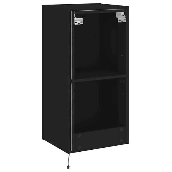 TV-Wandschrank Schwarz mit LED