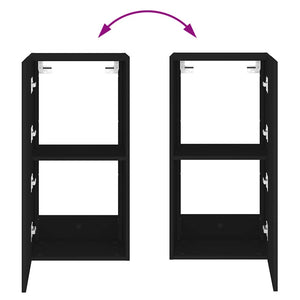 TV-Wandschrank Schwarz mit LED