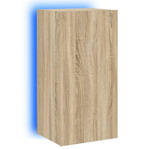 TV-Wandschrank Sonoma Eiche mit LED