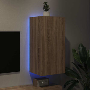 TV-Wandschrank Sonoma Eiche mit LED