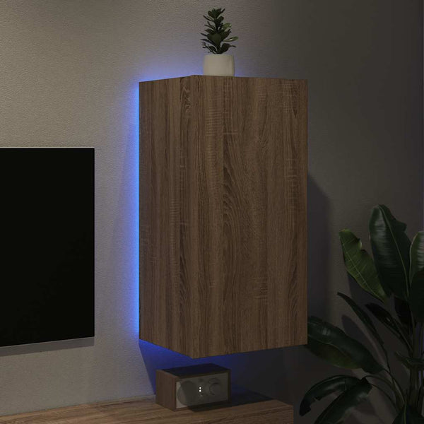 TV-Wandschrank Sonoma Eiche mit LED