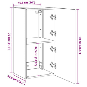 TV-Wandschrank Sonoma Eiche mit LED