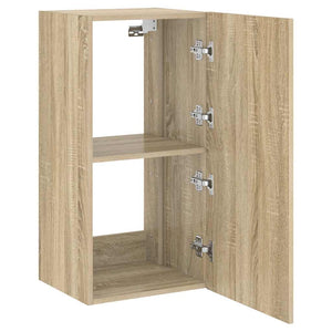 TV-Wandschrank Sonoma Eiche mit LED