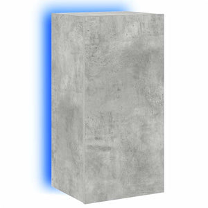 TV-Wandschrank mit LED Betongrau 40,5x35x80 cm