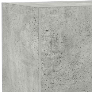 TV-Wandschrank mit LED Betongrau 40,5x35x80 cm
