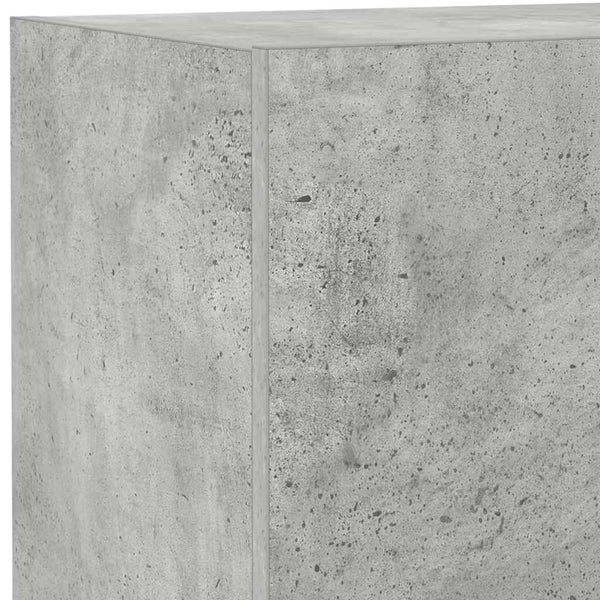 TV-Wandschrank mit LED Betongrau 40,5x35x80 cm