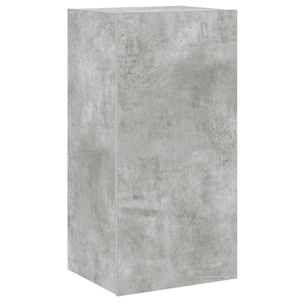 TV-Wandschrank mit LED Betongrau 40,5x35x80 cm
