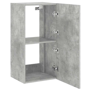 TV-Wandschrank mit LED Betongrau 40,5x35x80 cm