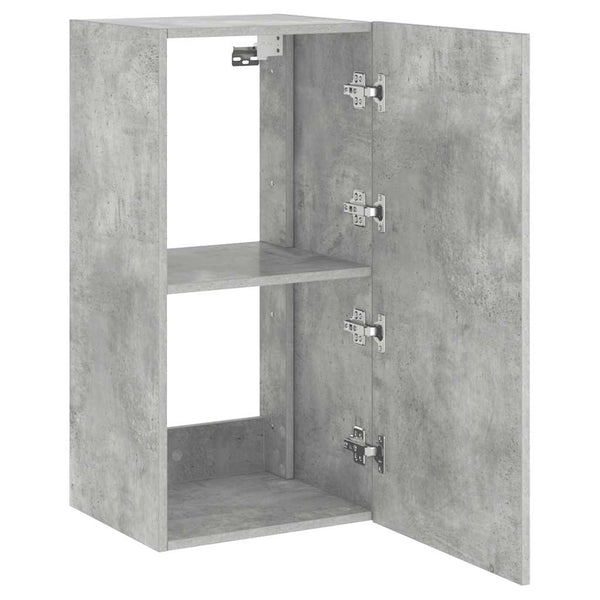 TV-Wandschrank mit LED Betongrau 40,5x35x80 cm