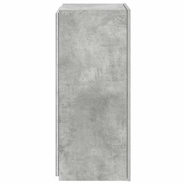 TV-Wandschrank mit LED Betongrau 40,5x35x80 cm