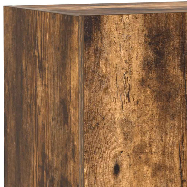 TV-Wandschrank mit LED Räuchereiche 40,5x35x80 cm