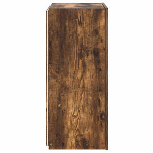TV-Wandschrank mit LED Räuchereiche 40,5x35x80 cm
