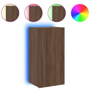 TV-Wandschrank mit LED Eichenoptik