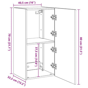 TV-Wandschrank mit LED Eichenoptik