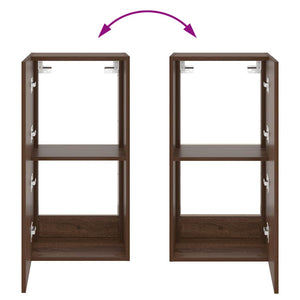 TV-Wandschrank mit LED Eichenoptik