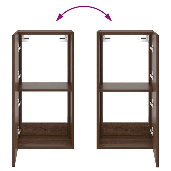 TV-Wandschrank mit LED Eichenoptik