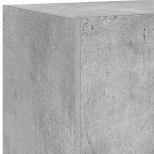 TV-Wandschrank mit LED Betongrau 60 cm