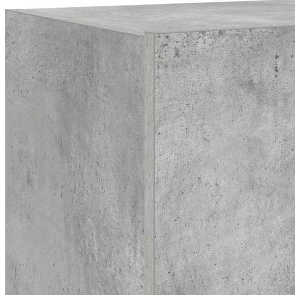TV-Wandschrank mit LED Betongrau 60 cm