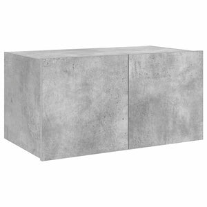 TV-Wandschrank mit LED Betongrau 60 cm