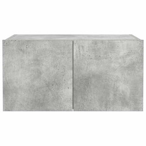 TV-Wandschrank mit LED Betongrau 60 cm