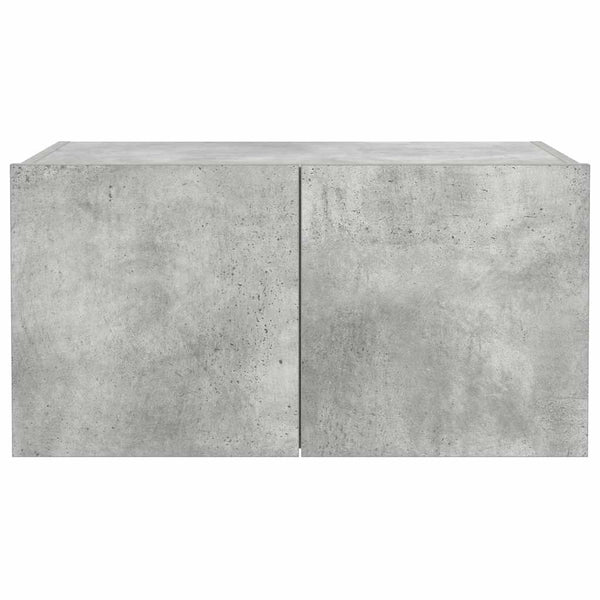 TV-Wandschrank mit LED Betongrau 60 cm