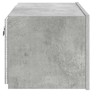 TV-Wandschrank mit LED Betongrau 60 cm