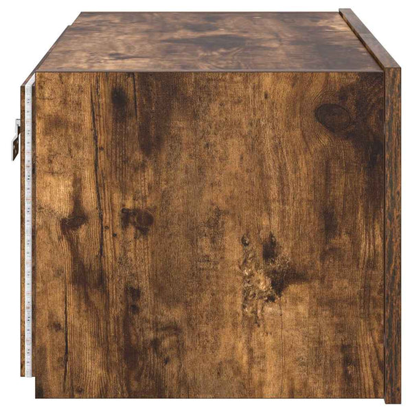 TV-Wandschrank mit LED Räuchereiche 60 cm