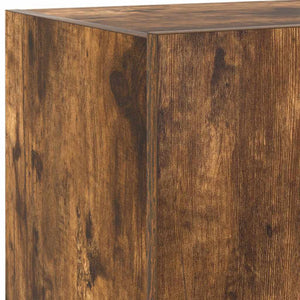 TV-Wandschrank mit LED Räuchereiche 60 cm