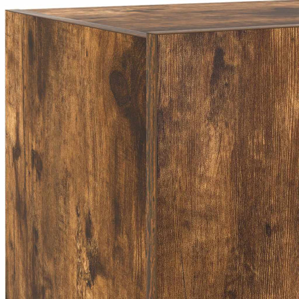 TV-Wandschrank mit LED Räuchereiche 60 cm