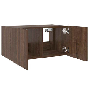 TV-Wandschrank mit LED Eichenoptik