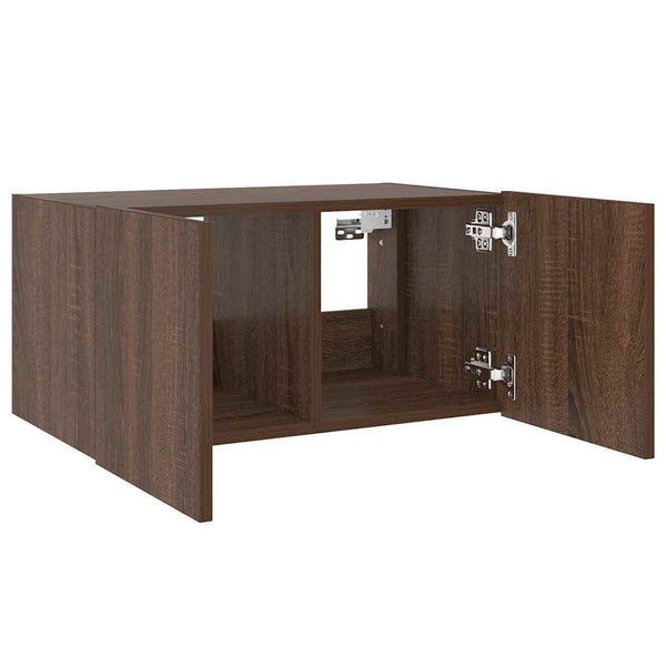 TV-Wandschrank mit LED Eichenoptik