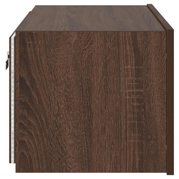 TV-Wandschrank mit LED Eichenoptik